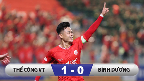 Kết quả Thể Công Viettel 1–0 Bình Dương: Chơi hơn người, Bình Dương vẫn thua tức tưởi